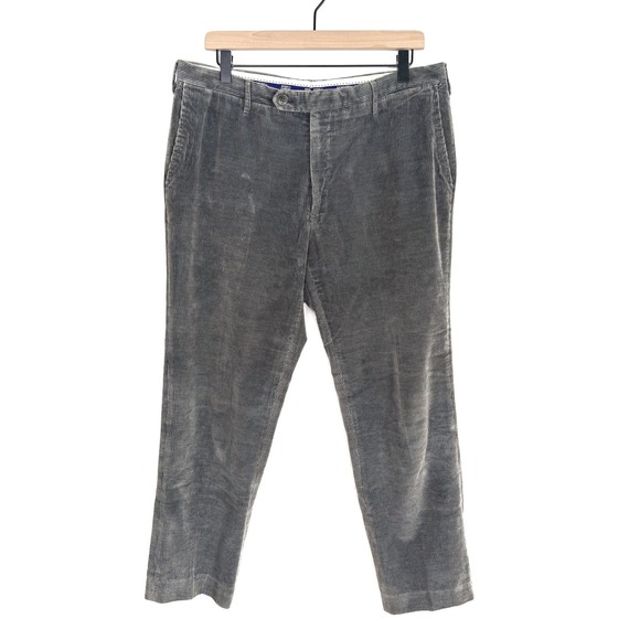 Fedeli Other - FEDELI Mens Corduroy Pants W: 32 Gray Pleated‎ Front Made in Italy $750